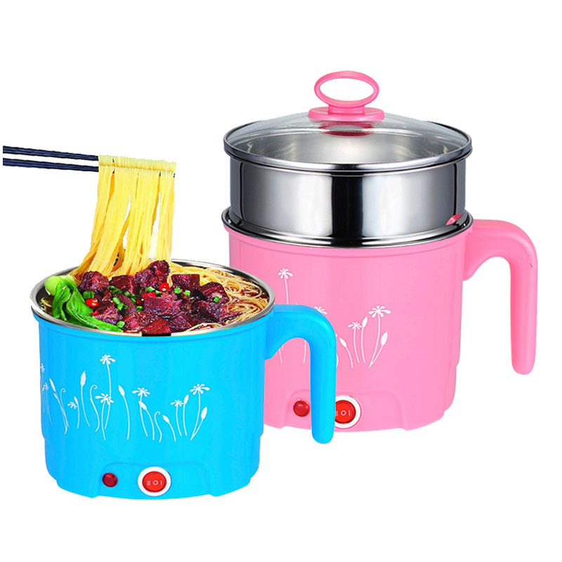Mini Stainless Steel Electric Hot Pot | Soup Cooker & Egg Steamer for Noodles, Rice & Momo | Portable Multi-Function Cooker