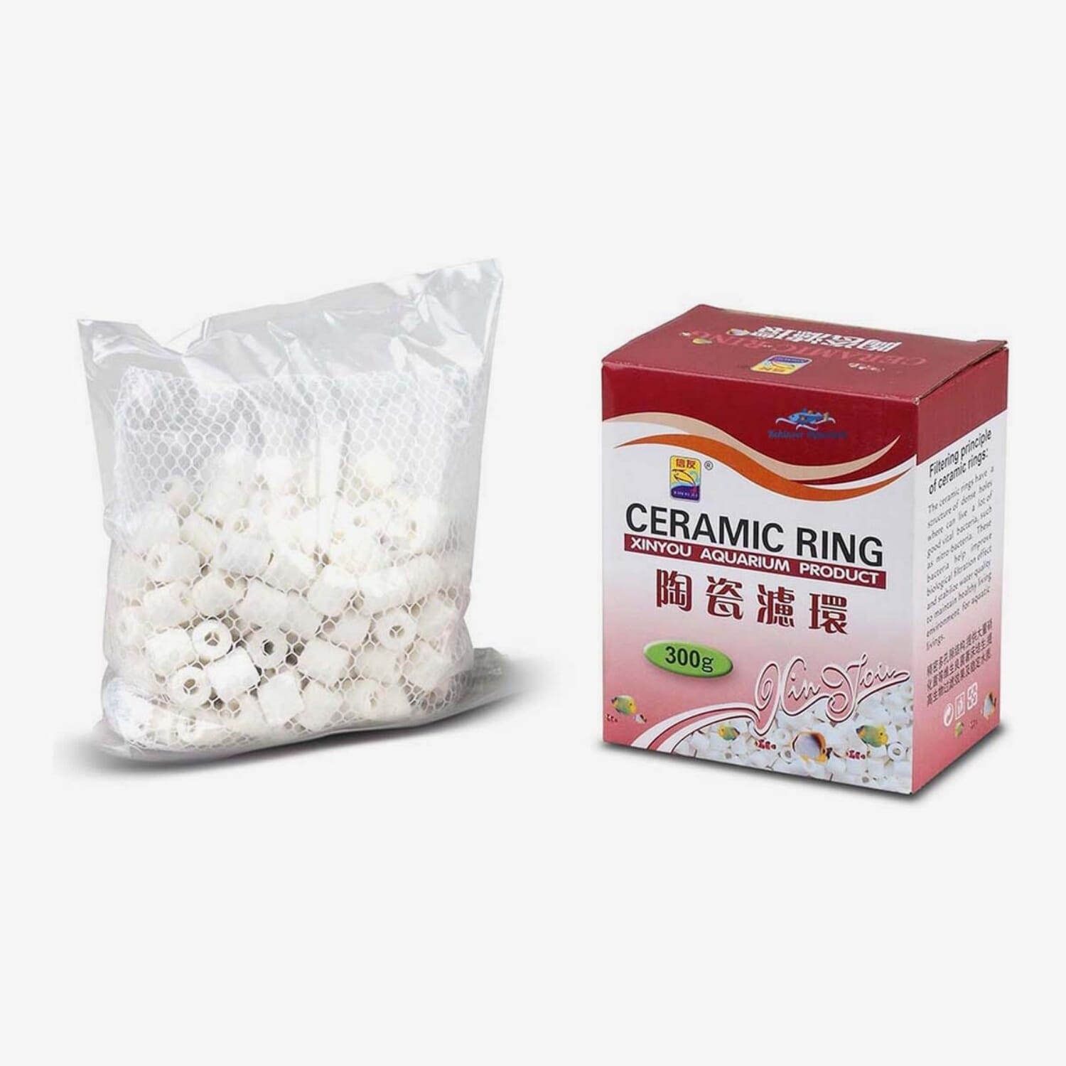 XINYOU Ceramic Ring Aquarium Filter Media 300 Gm Kohinoor Aquarium
