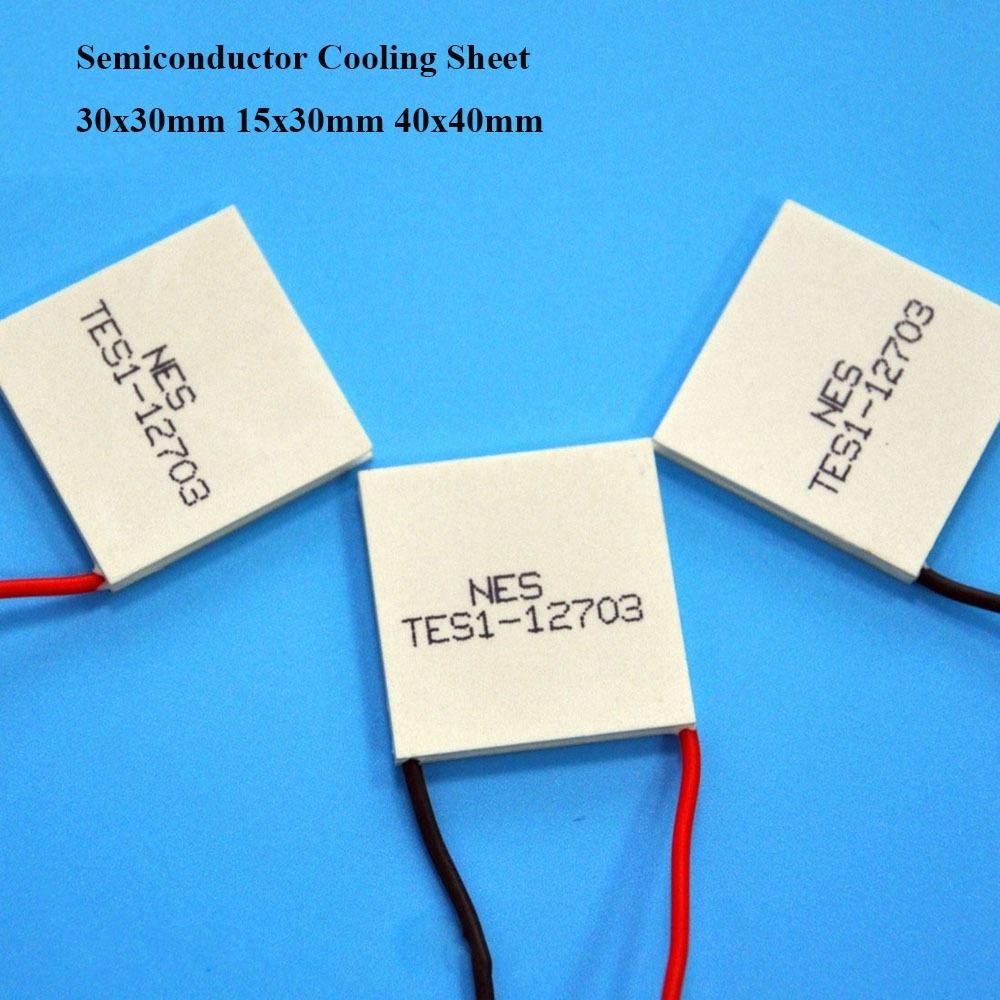 New 30x30mm Semiconductor Cooling Sheet 15x30mm 5 Styles Refrigeration Plate TES1-07102 TEC1-12702 Mobile Phone Cooling Refrigeration
