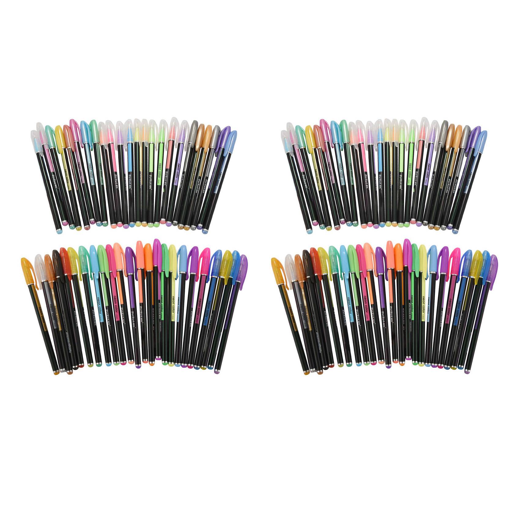 ZUIXUA 96 Gel Pens Set, Color Gel Pens Glitter Metallic Pens Good Gift for Coloring, Kids, Sketching, Painting, Drawing