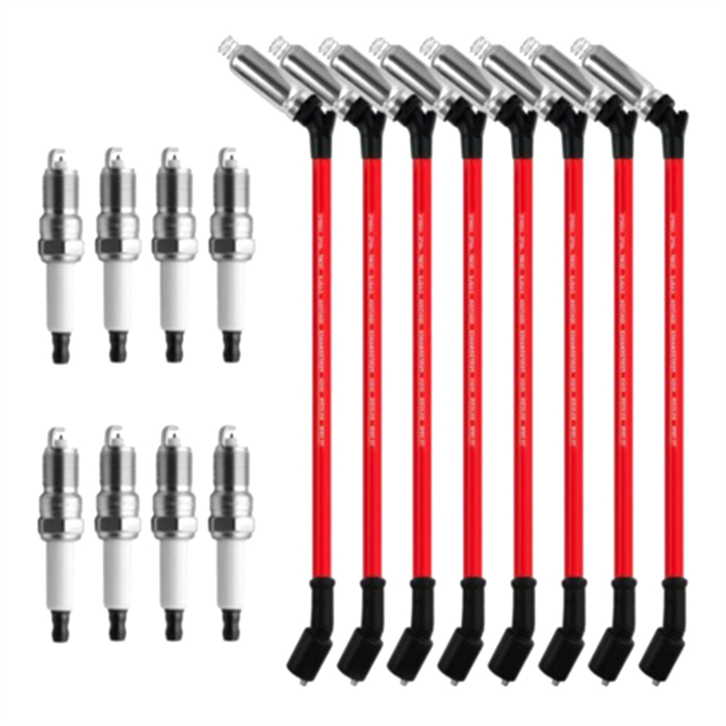 8PCS 41-962 Spark Plugs &48322 10.5 Wire for 4.8L 5.3L 6.0L V8 Parts