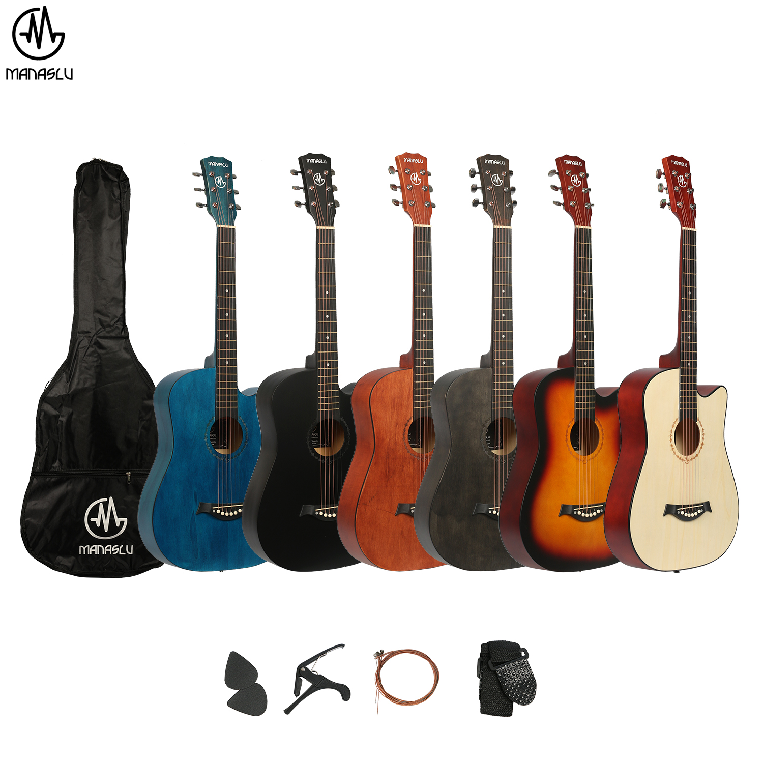 Manaslu Shree 38 Inch Beginner Acoustic Guitar with Package
