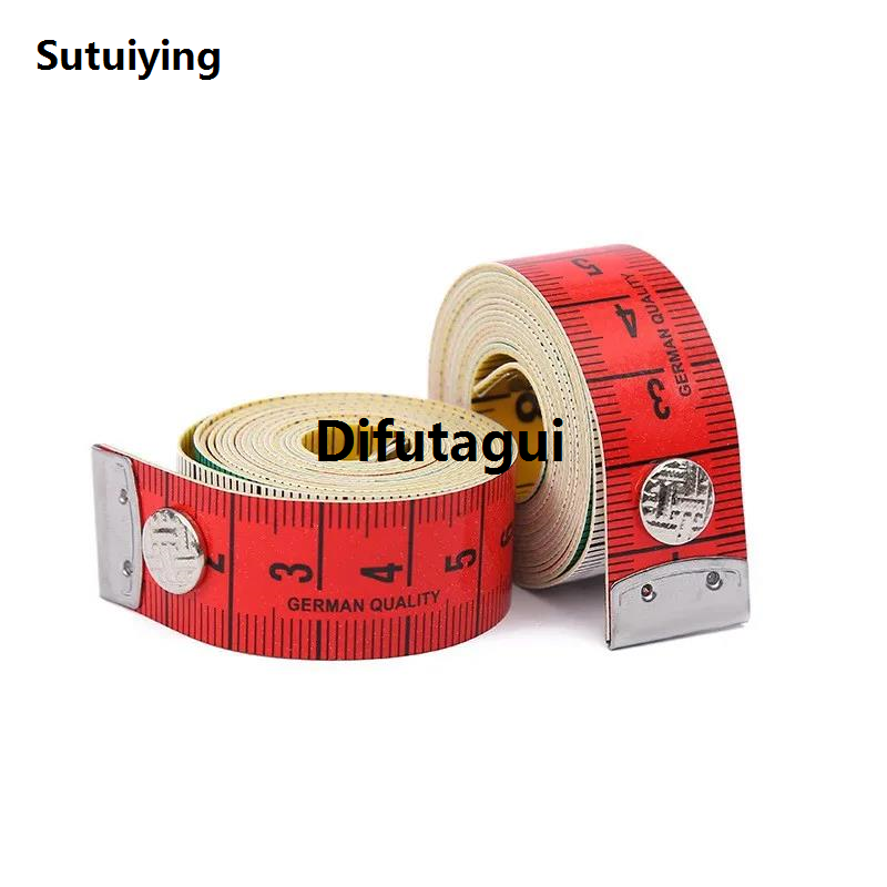 Difutagui Sutuiying 1PCS 1.5m Body Measuring Ruler Sewing Tailor Tape Measure Mini Hot Selling Sales promotion Soft Flat Ruler Centimeter Meter Sewing Measuring Tape