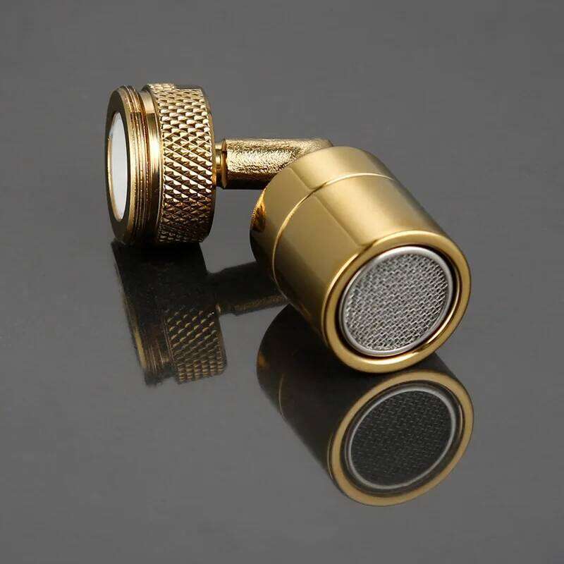 1PC Brass+PC Gold Universal Extender Bathroom Swivel Splash-Proof Washbasin Faucet Aerator