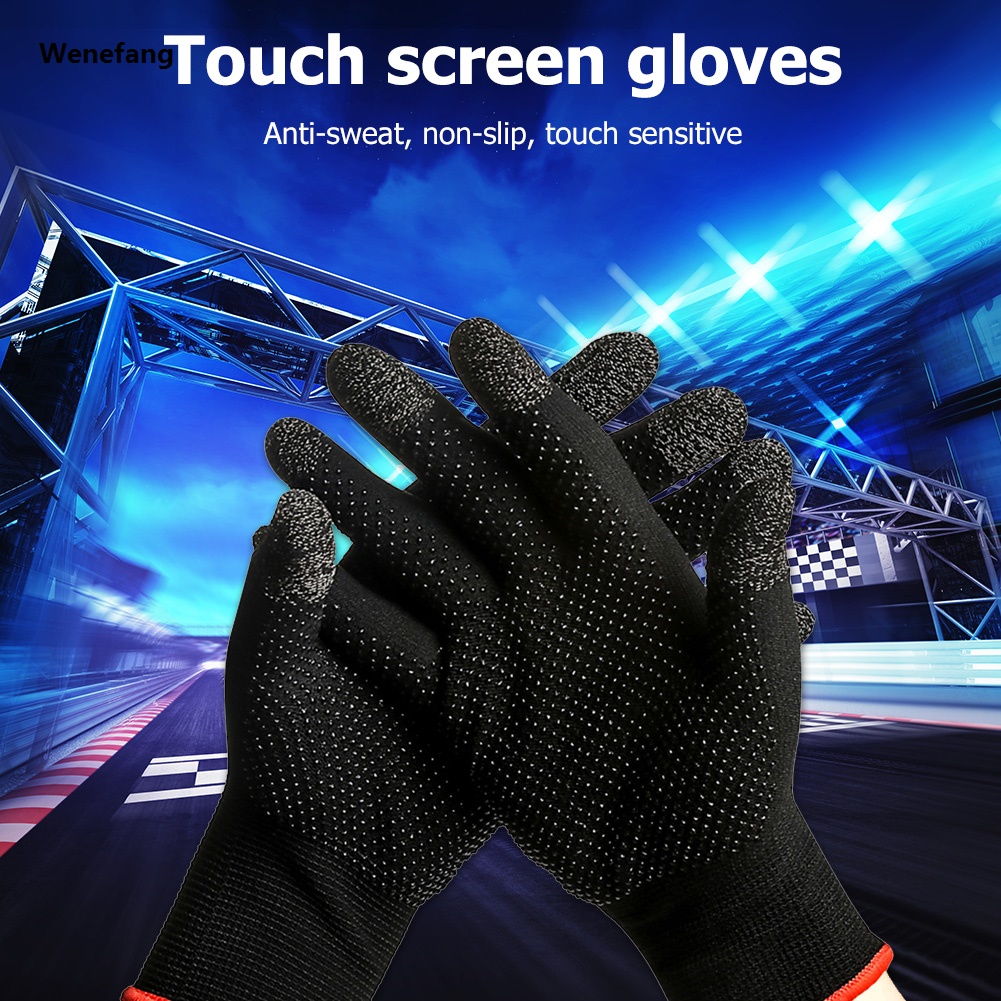 Wenefang Anti Slip Touch Screen Gloves Men Women Breathable Sweatproof Knit Thermal Gloves for PUBG Mobile Phones Gaming Biking Gloves