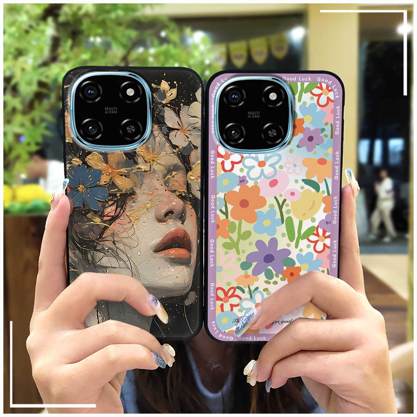 Cute TPU Phone Case For ZTE Nubia RedMagic11 Pro/11Pro+ oil painting Anti-knock Dirt-resistant Shockproof Graffiti