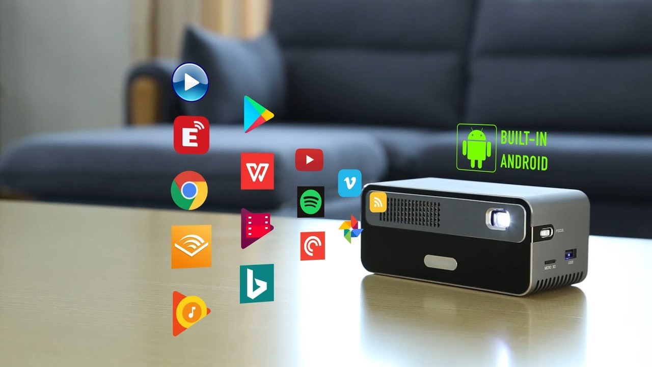 HDP300, 200inch Screen, 3 Hours Working Time, HDMi, Wireless Stream From Phone YouTube Netflix
