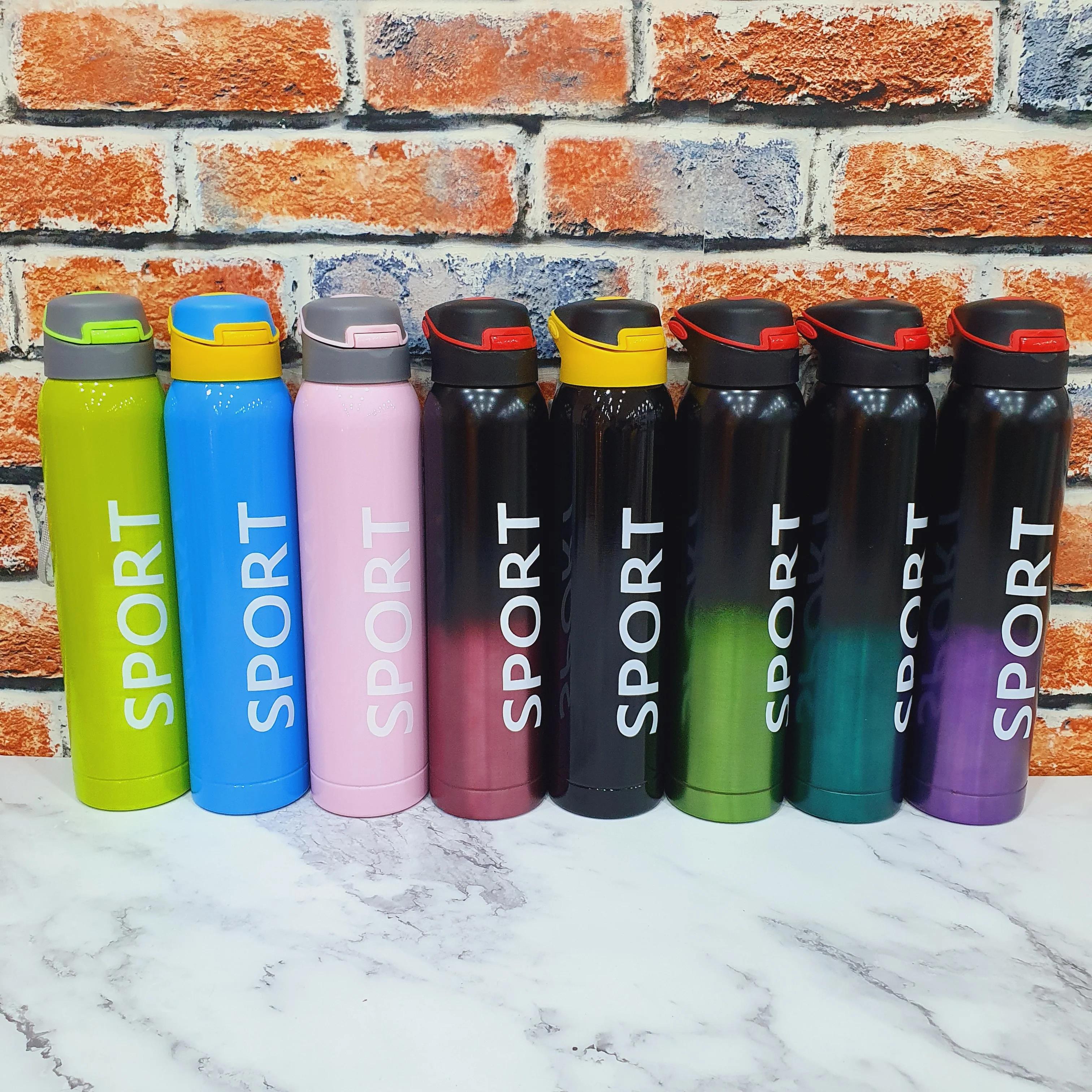 500ml Stainless Steel Water Bottles, Sports Water Bottles Keep Cold for 24 Hours and hot for 12 Hours, Office & School Water Bottle for kids Premiere Quality (PACK OF 1)