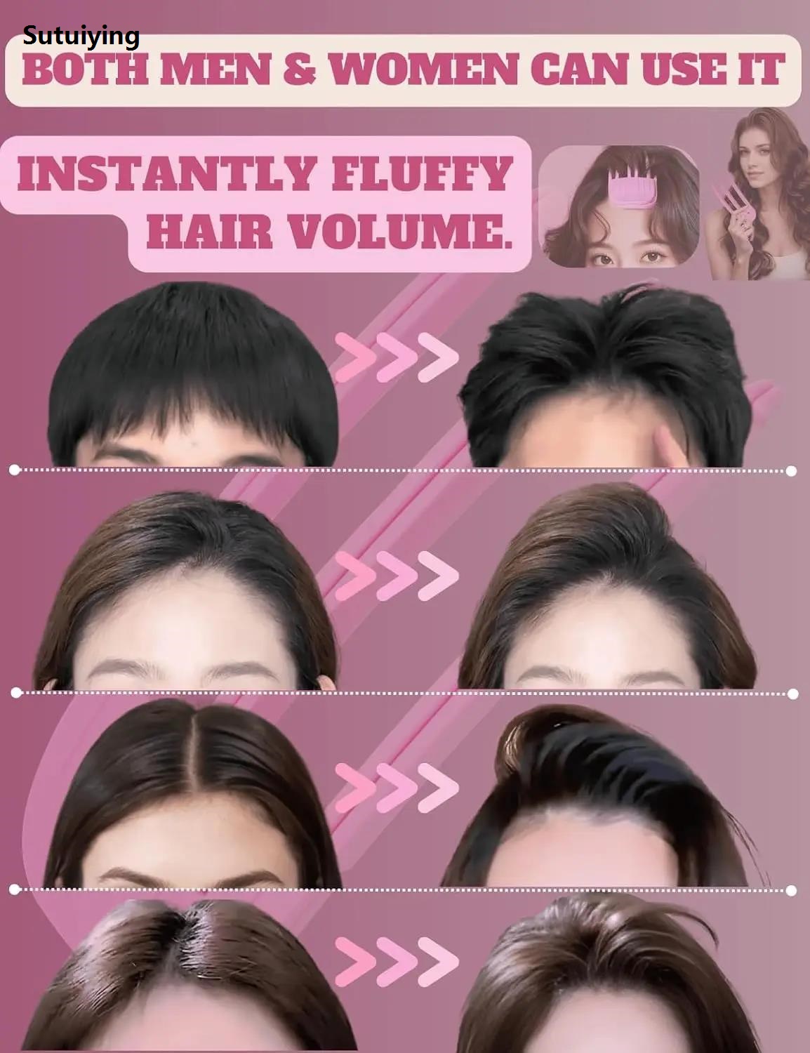 Sutuiying Wind Shaping Styling Comb Set Wind Shaping Styling Comb for Fluffy 2025 Bangs Hair Volume Comb for Women Men Curly Bangs Clip