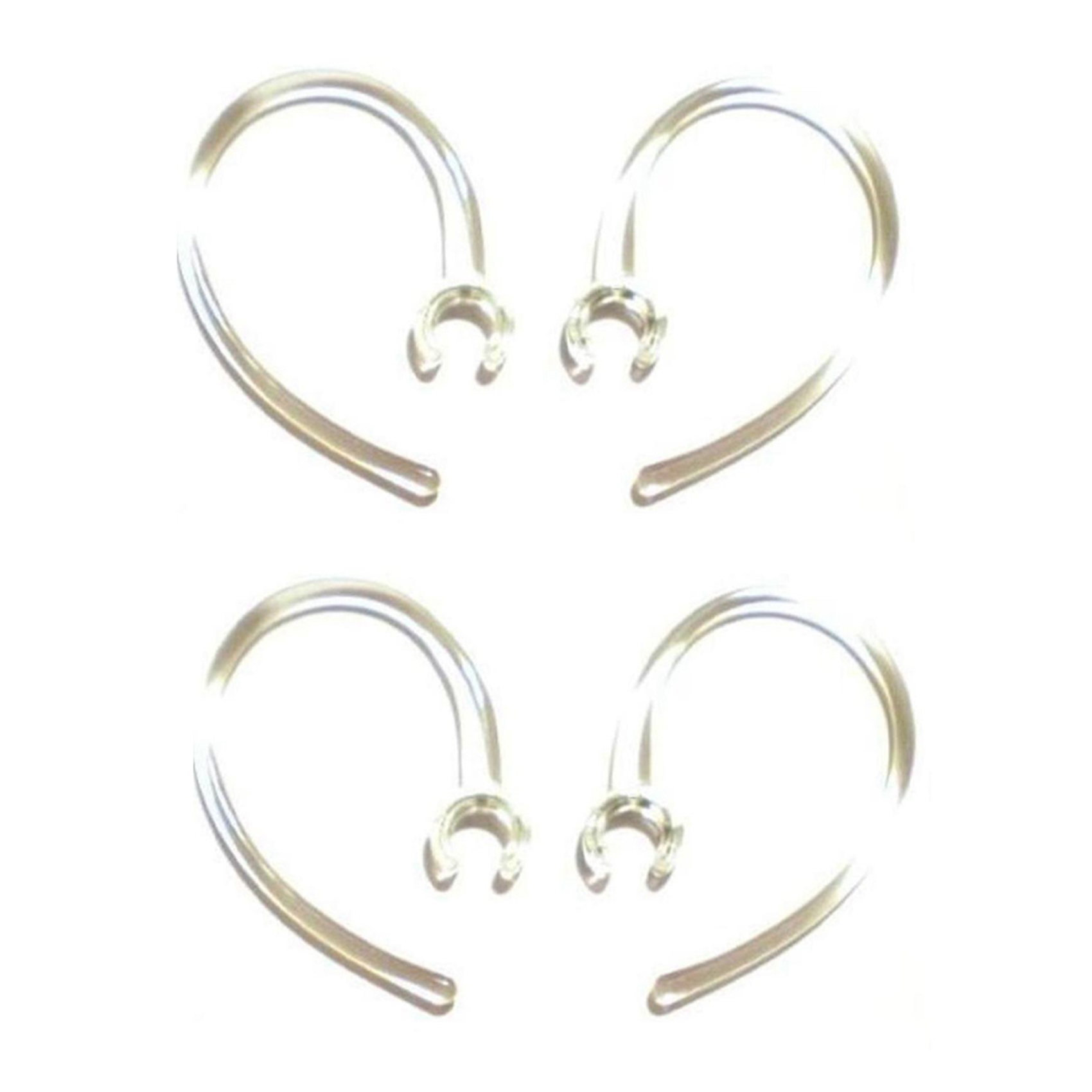 NAMUNY 4 Small Clear Earhooks - Wireless Bluetooth Headset Ear Hook Loop Clip Earhook Hooks Loops Clips