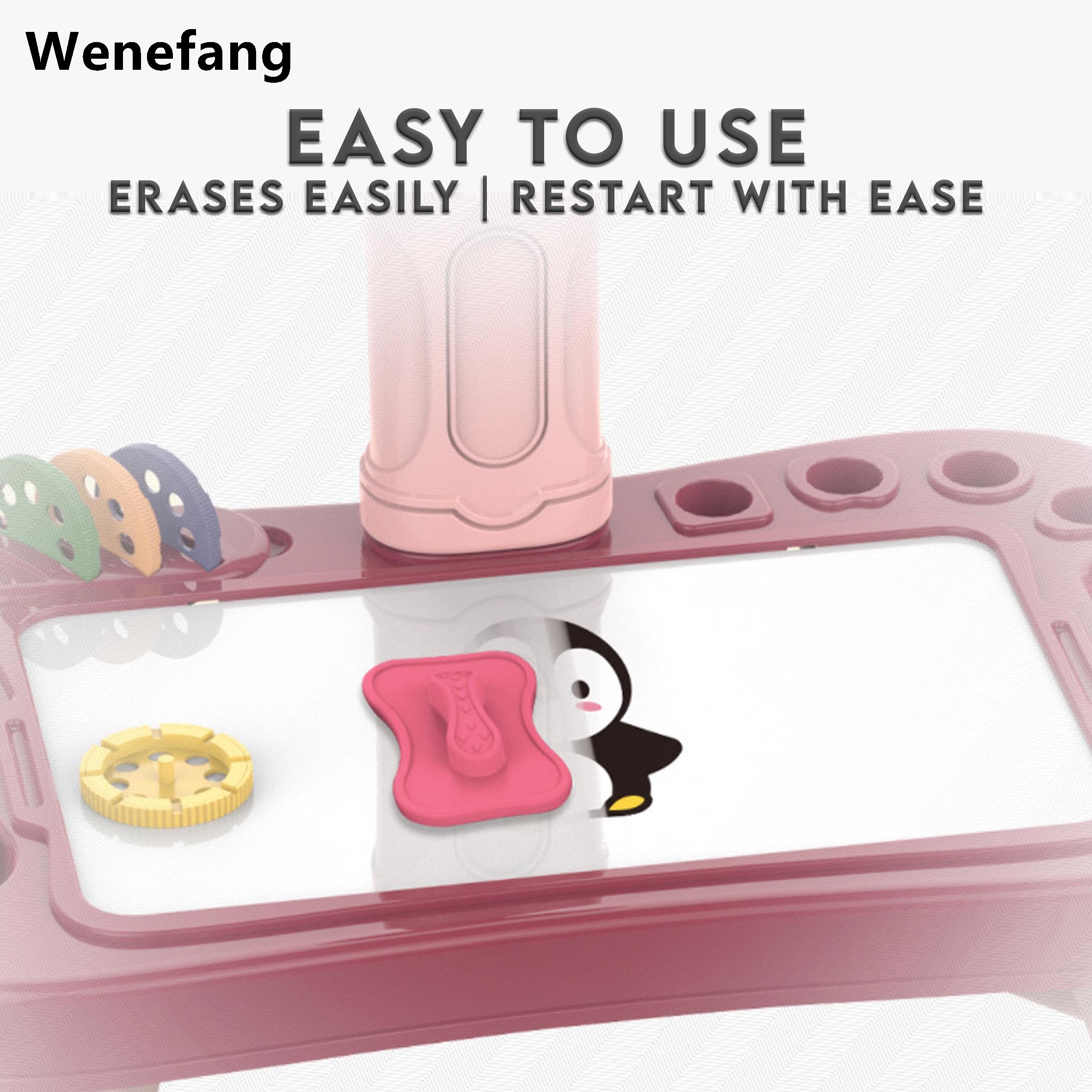 Wenefang 3in1 Projector Drawing Board Table / 2in1 Magnetic Colorful Drawing Board Table Kids Baby Toddler Educational Toy Meja Lukis Lukisan Budak