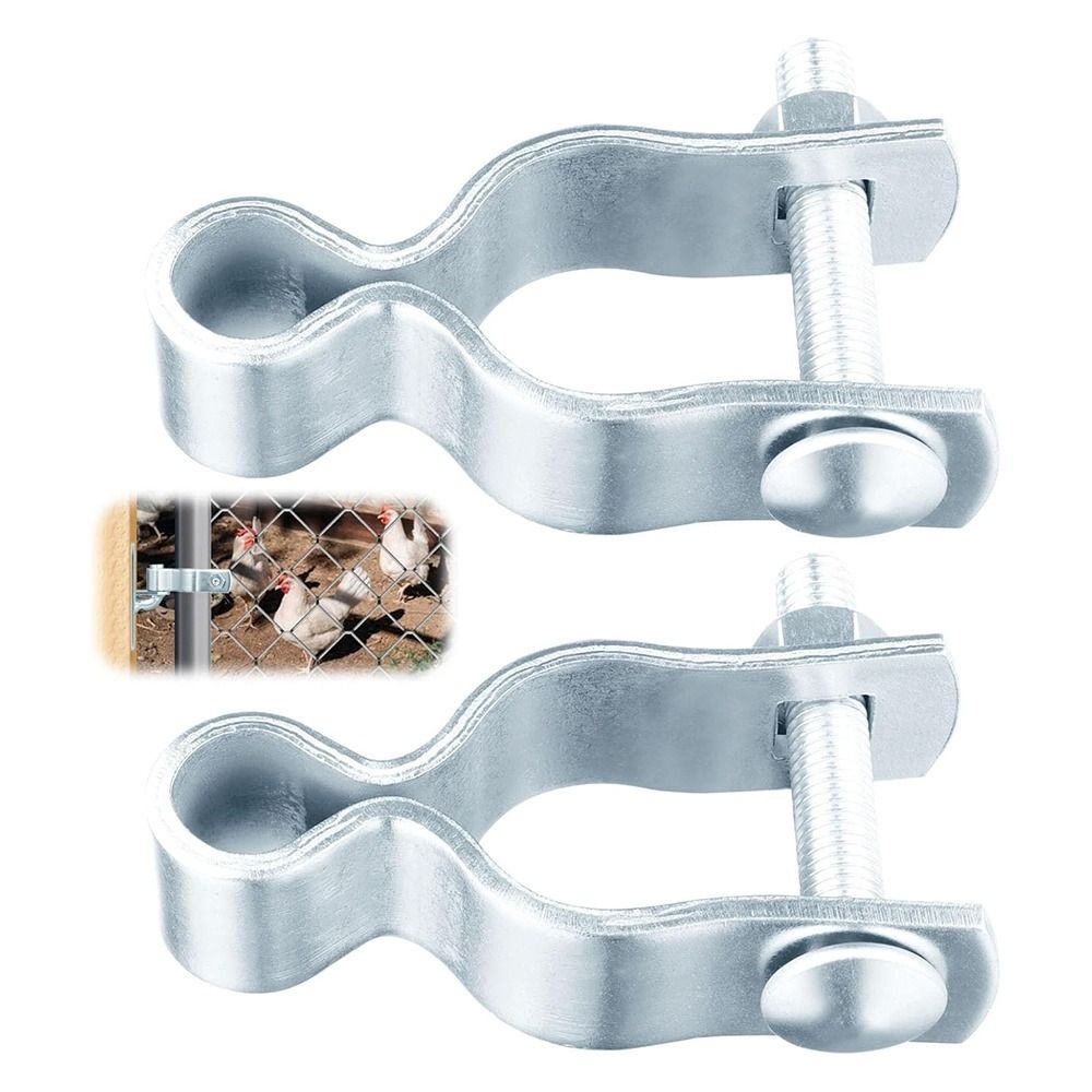 Professional Galvanized Steel Gate Frame Hinges Hardware Corrosion Resistant Chain Link Gate Hinge Kit Durable Gate Chain Outdoor
