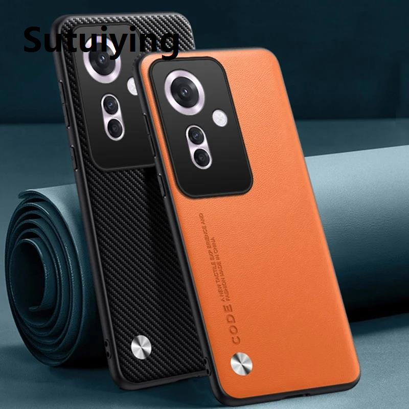 Sutuiying Luxury PU Leather Case For OPPO Reno 11F F25 Pro Cover Matte Silicone Protection Phone Case For OPPO Reno 11 Pro 5G Reno11 F