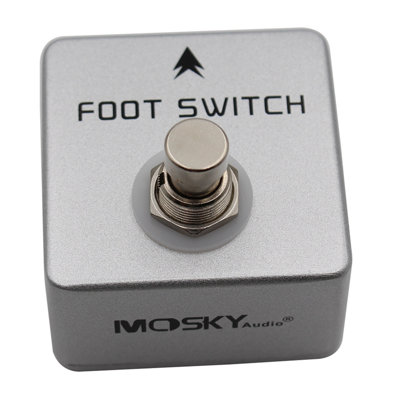 Sojhoop Foot Switch Lockable Effect Pedal Tap Tempo Switch Pedal Guitar Single Tap Efect Pedal Audio Channel Selector Switch