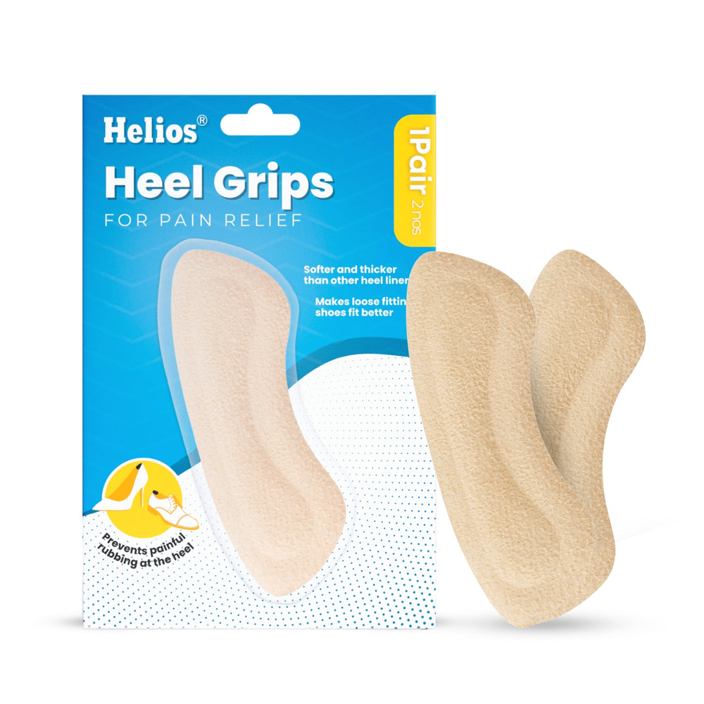Helios Heel Grips for Pain Relief, Soft Thick Shoe Inserts Heel Pads Inserts for Men & Women, Prevent Heel Slip & Blisters, Shoe Filler Cushions for Better Fit & Comfort For Men And Women