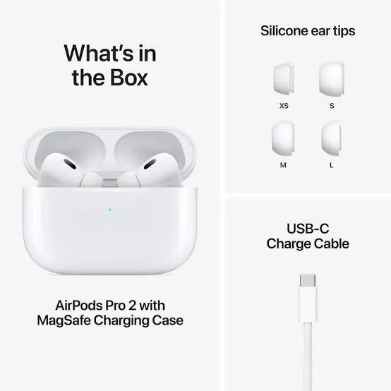 Bizzy AirPods Pro 2 Enhanced Sound, Comfort Convenience - White