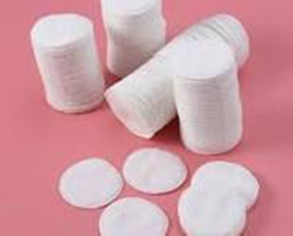 1 Packet 80 Pieces Round 100% Cotton Pad Facial Makeup Remover Pad Disposable Facial Cleaning Wipe Pads