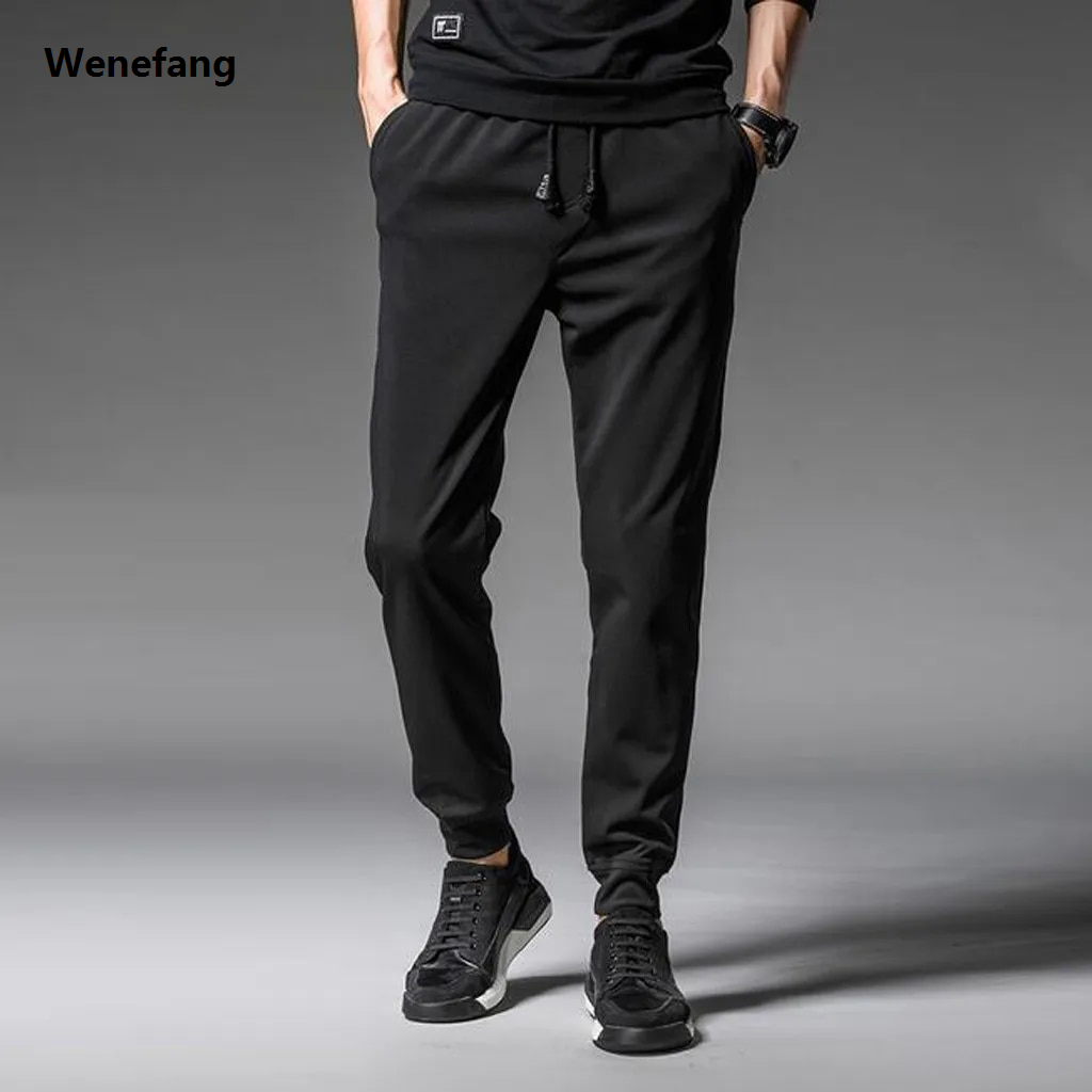 Wenefang Man Pants Gym Sweatpants Workwear Tracksuit Luxury Sportswear Joggers 2025 Baggy Y2k Trousers Big-Size Straight Summer Pantalones