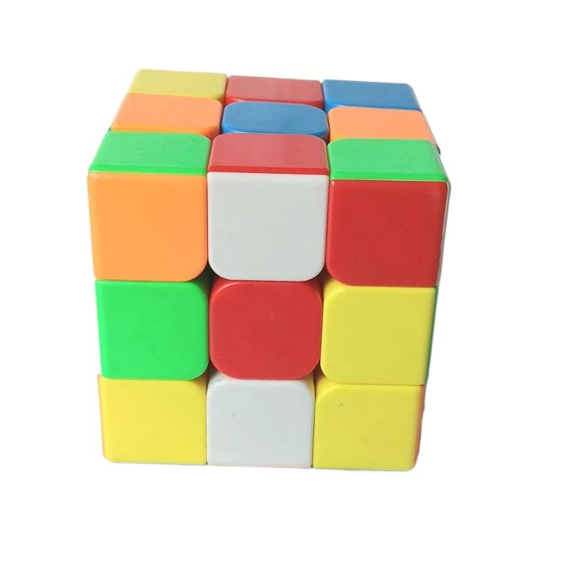Multicolor Plastic Puzzle Magic Cube Brain Teasers Toy For Kids