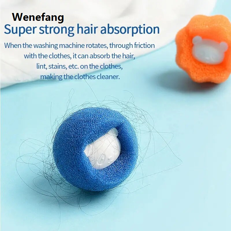 Wenefang transparent bag Laundry Magic Ball Kit Hair Remover Pet Clothes Cleaning Dog Accessories Home Household Product Tool Removes for Cat