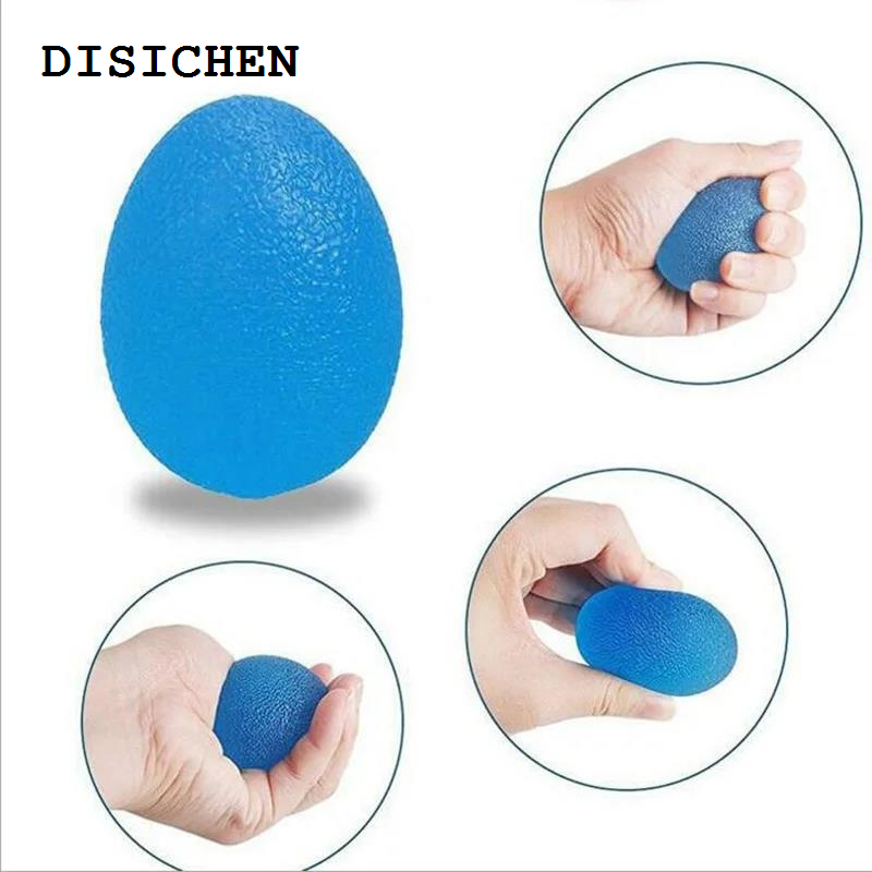 DISICHEN Luxury 1PCS Silicone Egg Ball Hand Expander Finger Heavy Exerciser Home Gym Hand Strength Gripper Strengthener Muscle Recovery Trainer