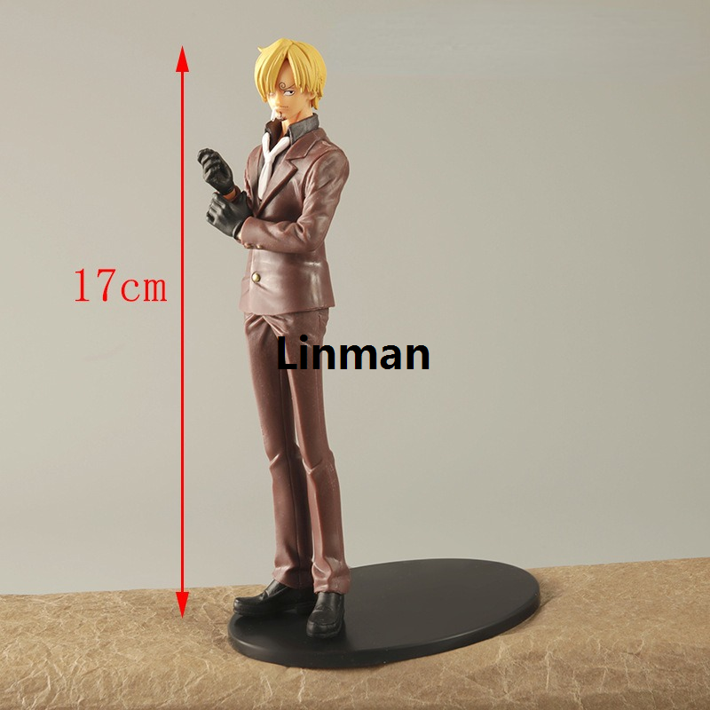 17cm Anime One Piece Figure Luffy Zoro Sanji Figurine PVC Action Figure Model Children Collectible Dolls Gift Toys