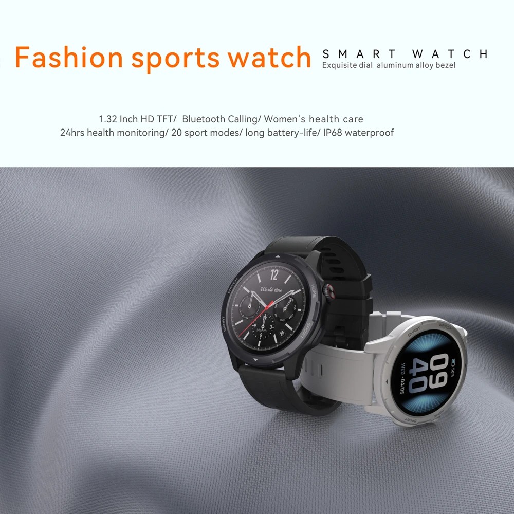 Linman MW04 New fashion smart watch blood oxygen heart rate sleep mHigh Quality onitoring Bluetooth call screen 360*360 resolutio waterproof
