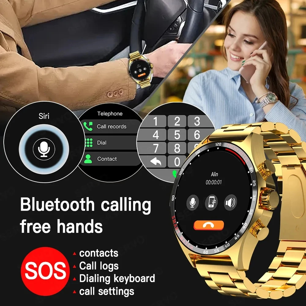 HOT 2025 Smart Watches SK27 Men Bluetooth Call Compass NFC 400mAh Big Battery Fitness Sports Gentleman Smartwatch For Xiaomi Huawei