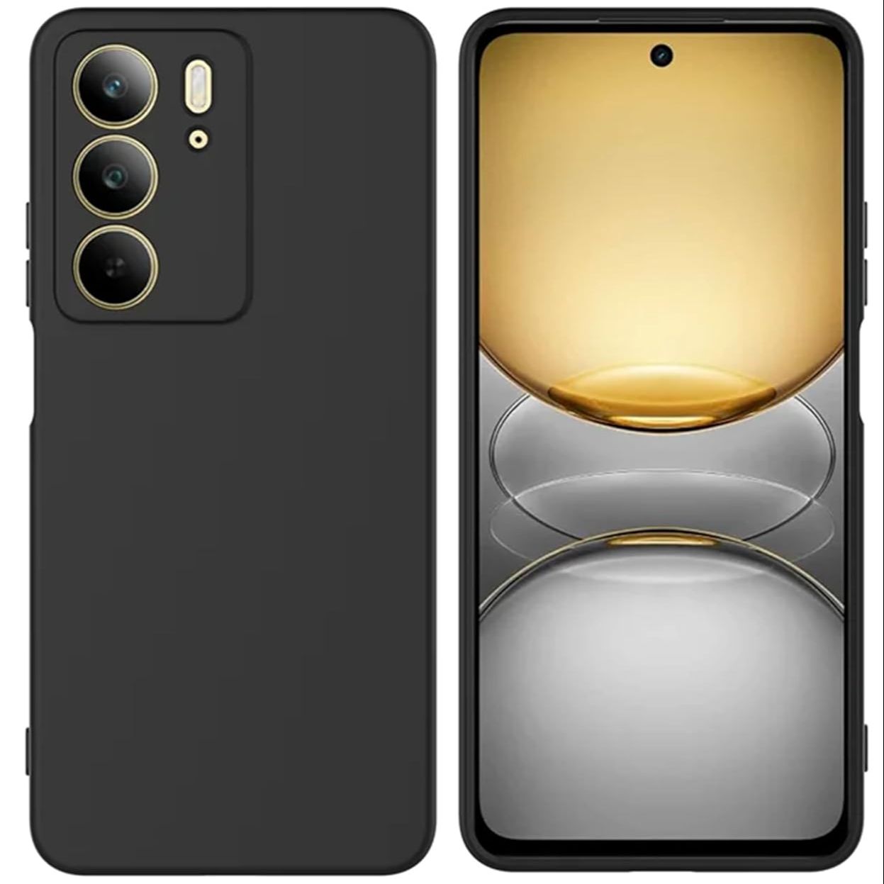 Back Cover for Realme C75 4G - Shockproof, Slim Fit, Matte Finish, Durable Protective Mobile Case, Precise Cutouts for Camera & Ports, Black