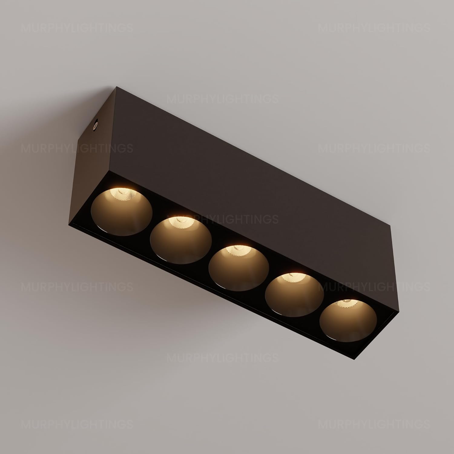 Avex 10W Black Finish Square Laser Surface LED COB Spot, Focus, Down Ceiling Light, Surface Light
