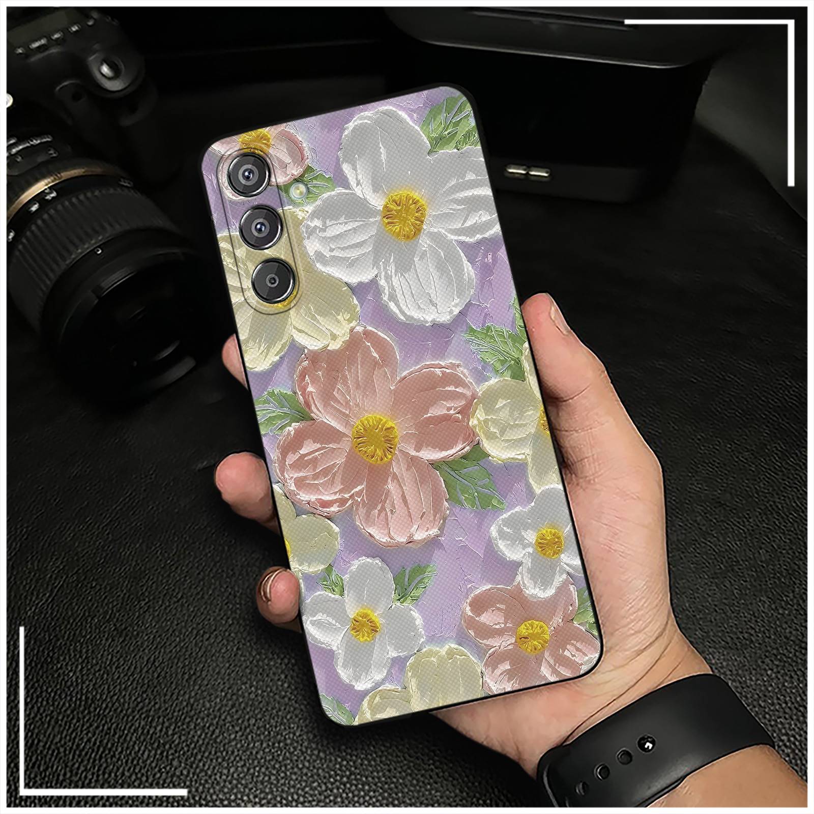 Graffiti Oil Painting Phone Case For Samsung Galaxy F15 5G/M15 5G/SM-M156B/E156B Silicone Cartoon Shockproof Back Cover