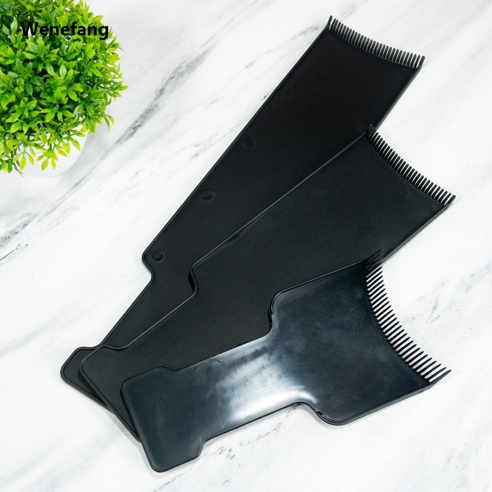Wenefang Professional Hair Coloring Board Hair Dyeing Comb Hair Brush Highlighting Portable Applicator Hair Styling Barber Tools Salon Accessaries