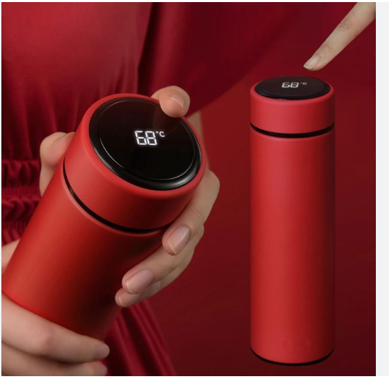Hot & Cold Thermos Bottle With Temperature Display Indicator | Insulated Stainless Steel | Smart Water Bottle | Double Wall Vacuum Cup | Hot and Cold
