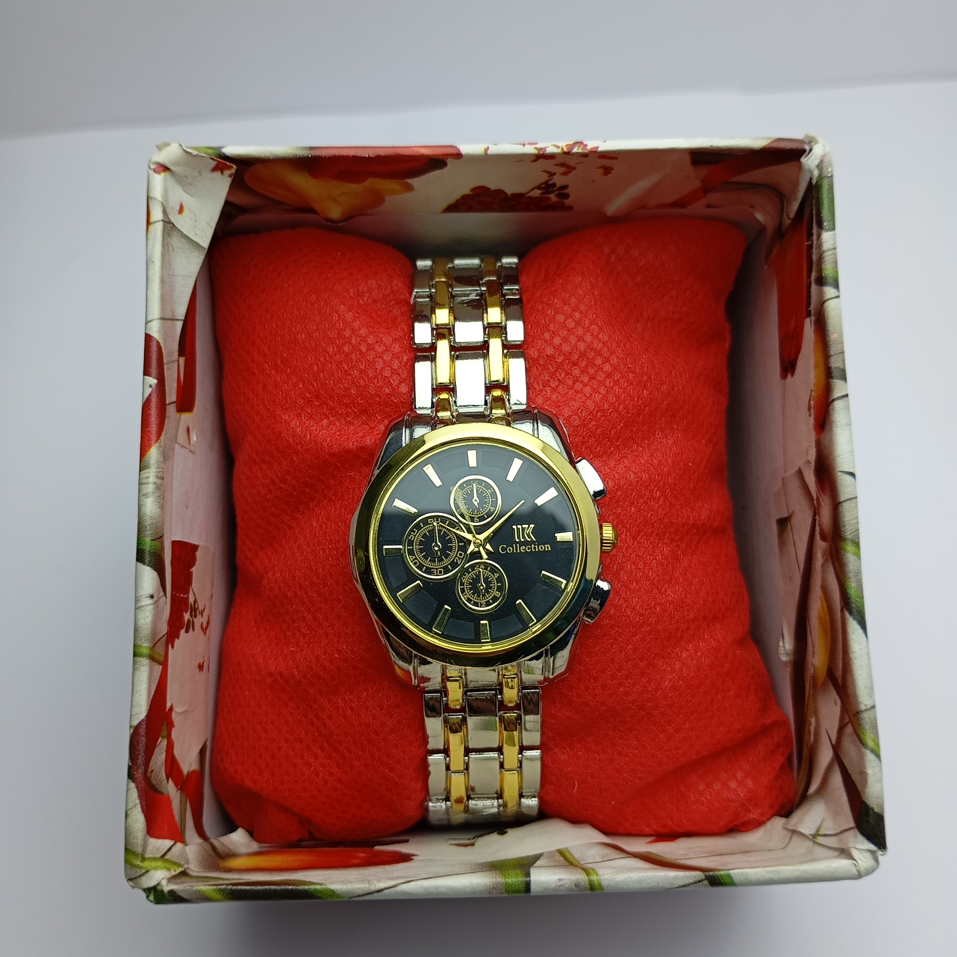 Casual Desing Quartz Watch For Women || Ik Collection Stainless Steel Round Black Dial Black Chain Best Quality Quartz Casual Watch For Women ||