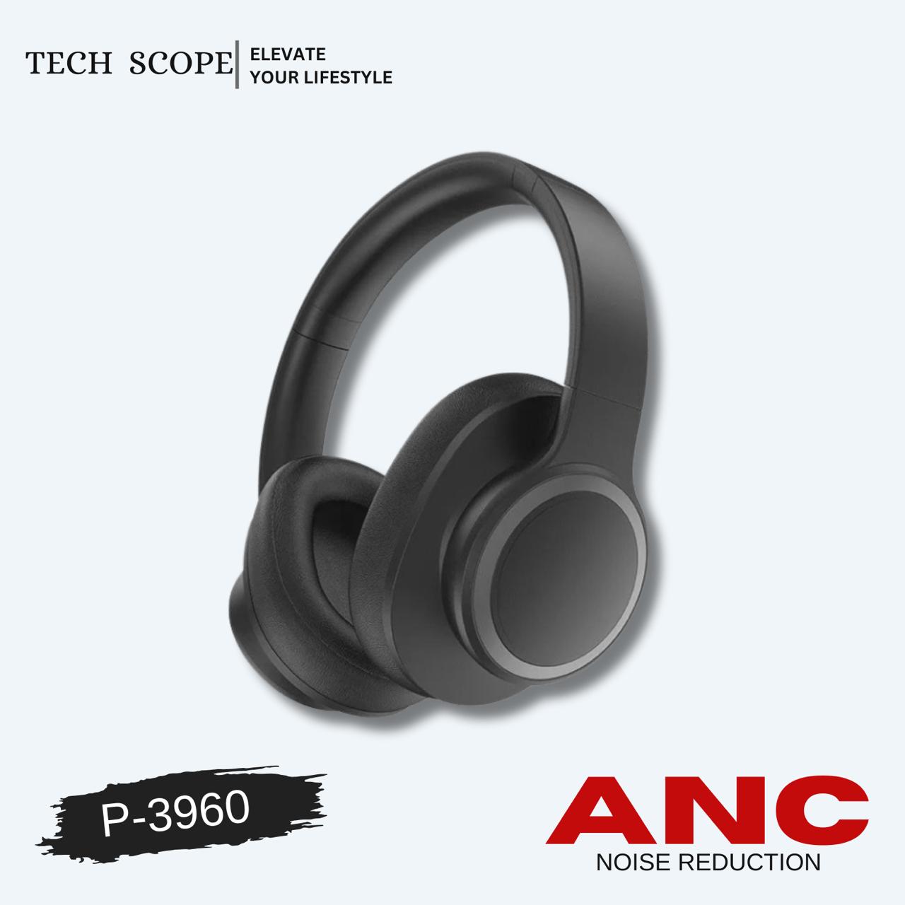P3960 Wireless On-Ear Headphones, Flip Design, Pure Bass, 24Hr Playtime, Bluetooth 5.3, Lightweight And Comfortable