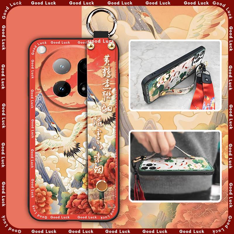 Kickstand ring Phone Case For Redmi 14C 4G/14R 5G/A3 Pro 4G/POCO C75 Soft case Chinese style Silicone old lady Durable