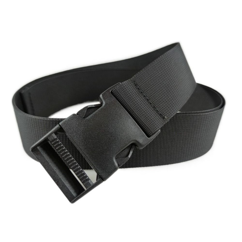 Fashion Quick Release Nylon Braided Belt Luxury Brand Design Adjustable Plastic Buckle Waistband Leisure Casual Plastic Fastener Waist Belt
