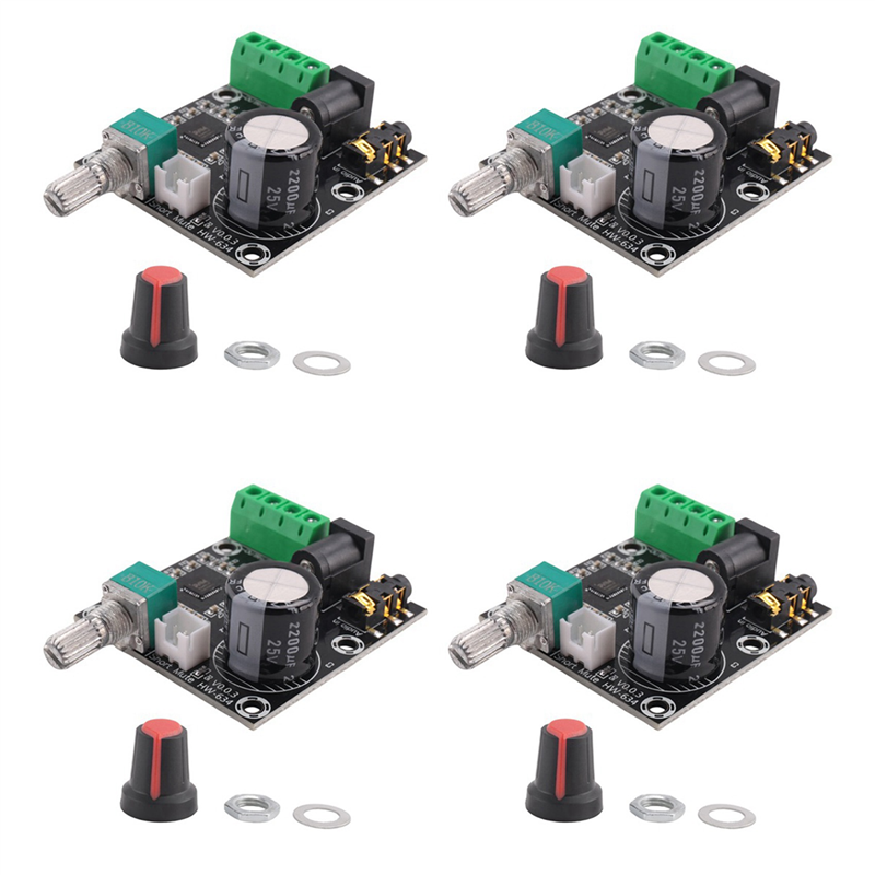 FORIDE 4X PAM8610 Dual Channel DC 12V HD Pure Digital Audio Stereo Amplifier Board Class D 15W x 2 High Power Amplifier Module