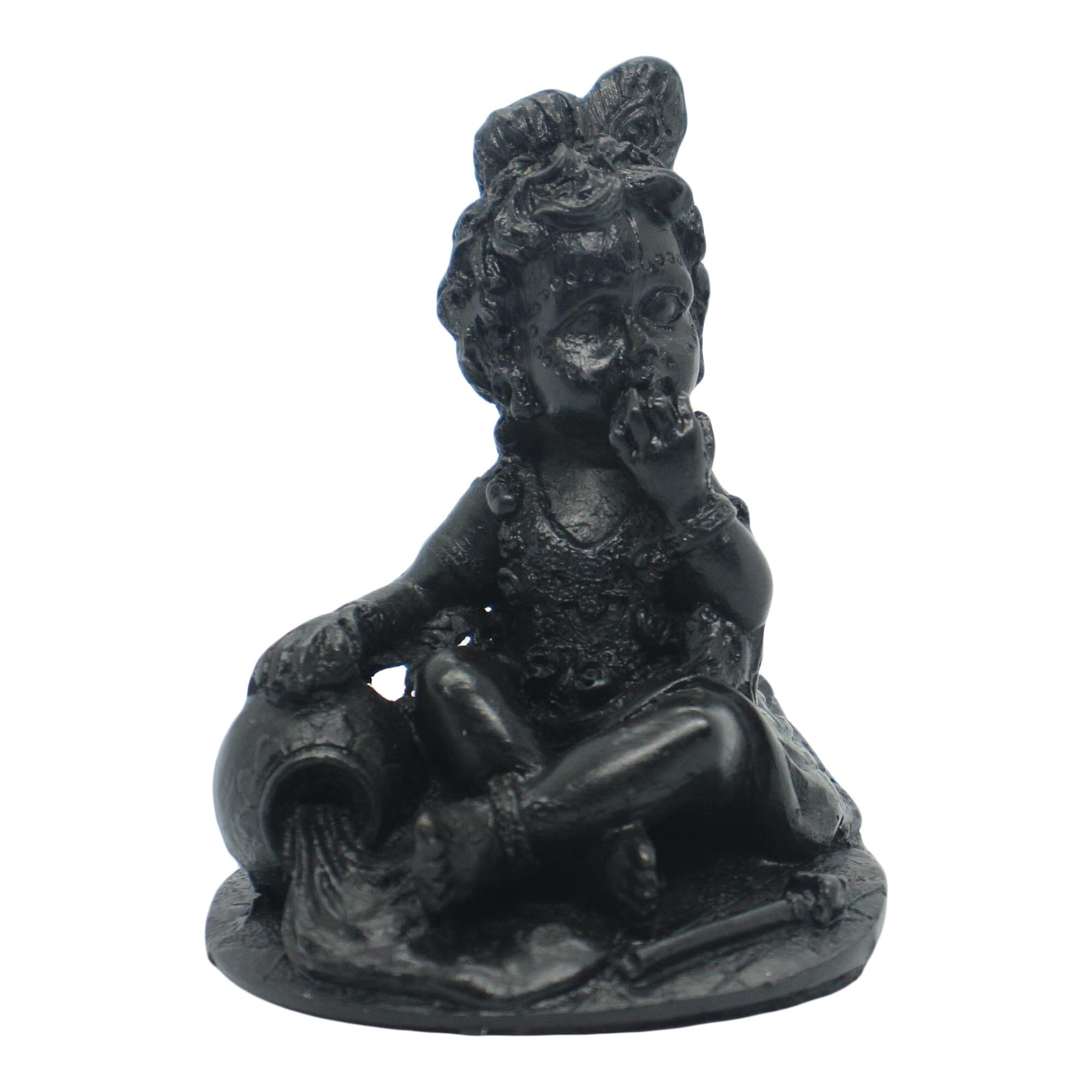 Black Color Baby Krishna Statue For Puja Room