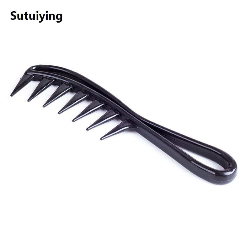 Sutuiying Hair Salon Large Tooth Wide Comb Smoothing Comb Household Oil Luxury Head Men's Back Hollow Comb Styling Tools Barber Accessories