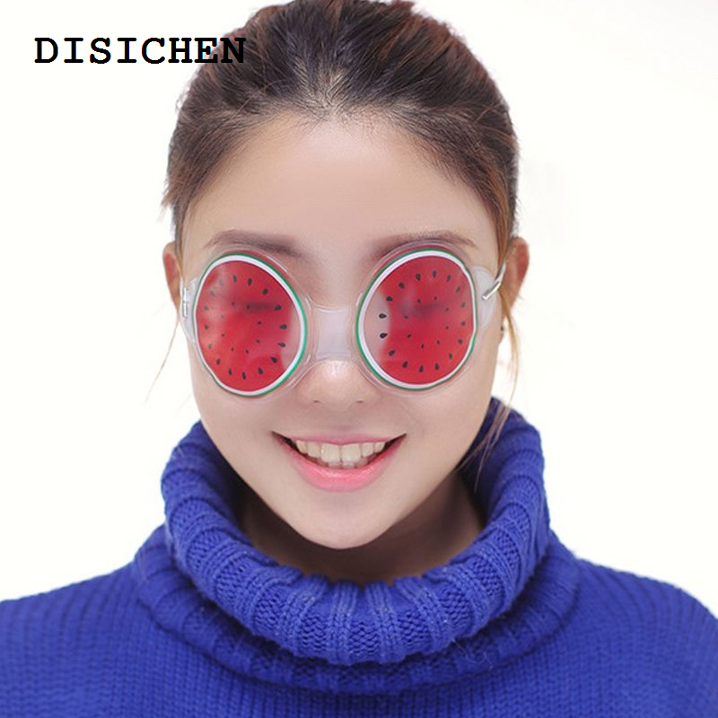 DISICHEN Special 1pcs Fruit ice compress eye mask fatigue Relieve remove black eye bags Soft Beauty Sleeping Gel Eye Patch Beauty Tool