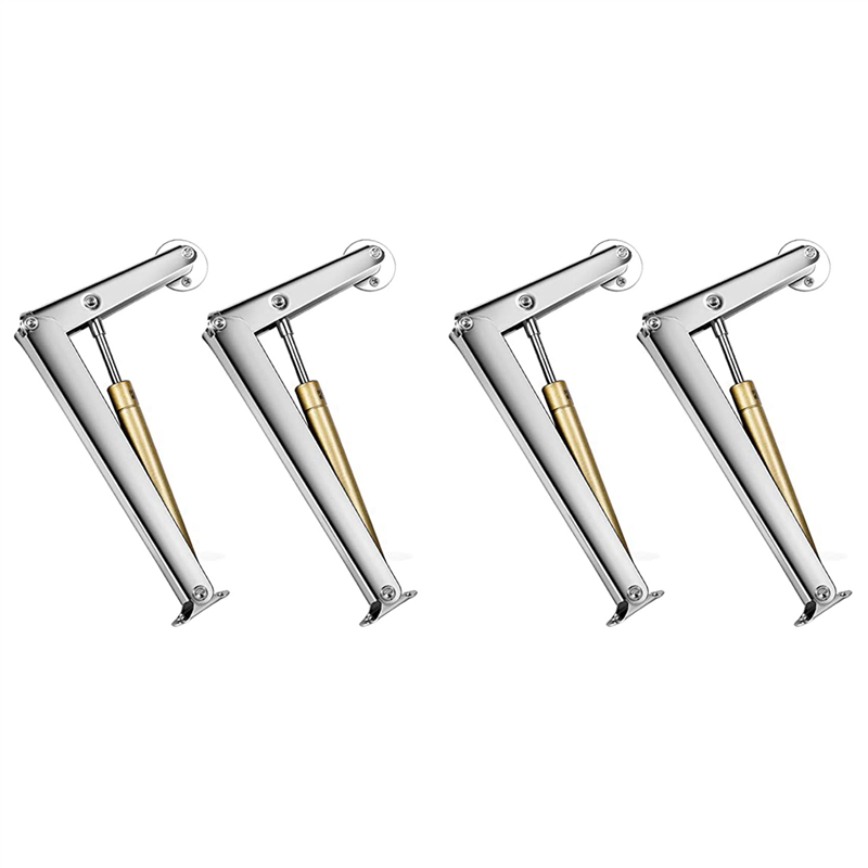 JAERBEE 2X Heavy-Duty Upward Flap Door Air Pressure Lever Random Stop Furniture Hinge Soft Closing Slow Closing Cover Support