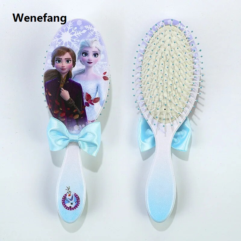 Wenefang 1Piece Princess Plastic Gradient Comb Princess Series Hair Brush Hair Care Baby Girl Hair Comb Toy Disney
