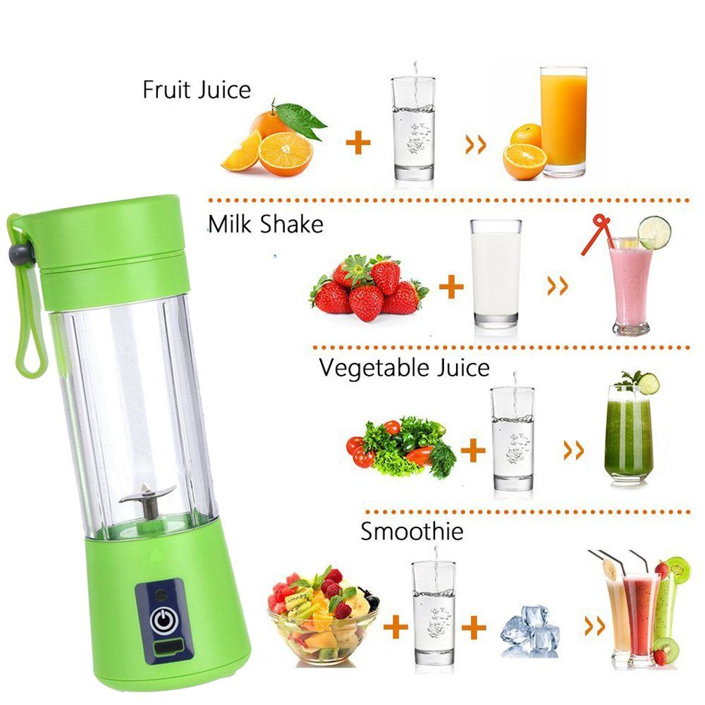 Rechargeable Household Portable Mini Fruit Juicer Extractor With Mobile Charging