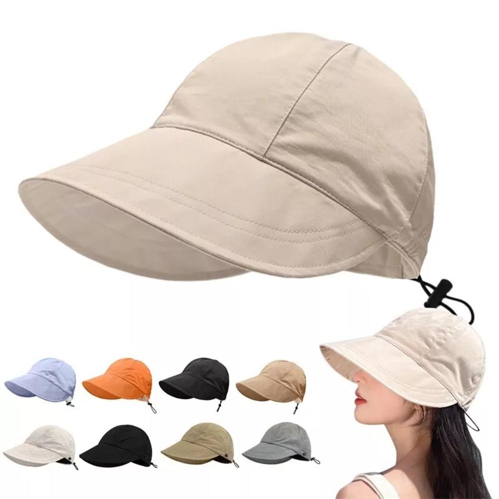 Packable Beach Hat Adjustable Sports Hat Anti-Uv Lightweight for Hiking Gardening Ladies