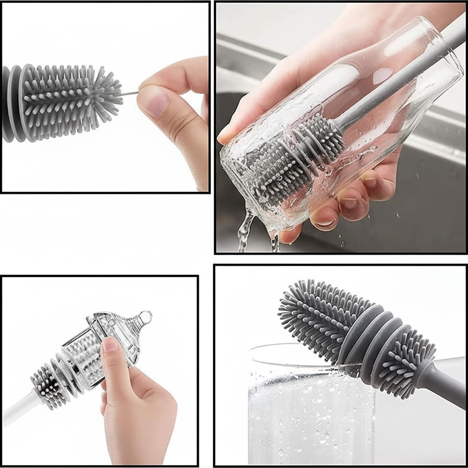 Long Handle Water Bottle Cleaning Brush