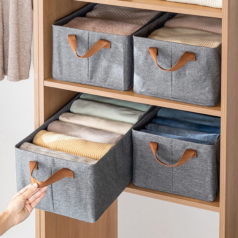 1pc Wardrobe Portable Clothes Organizing Storage Box | Storage Space Saver