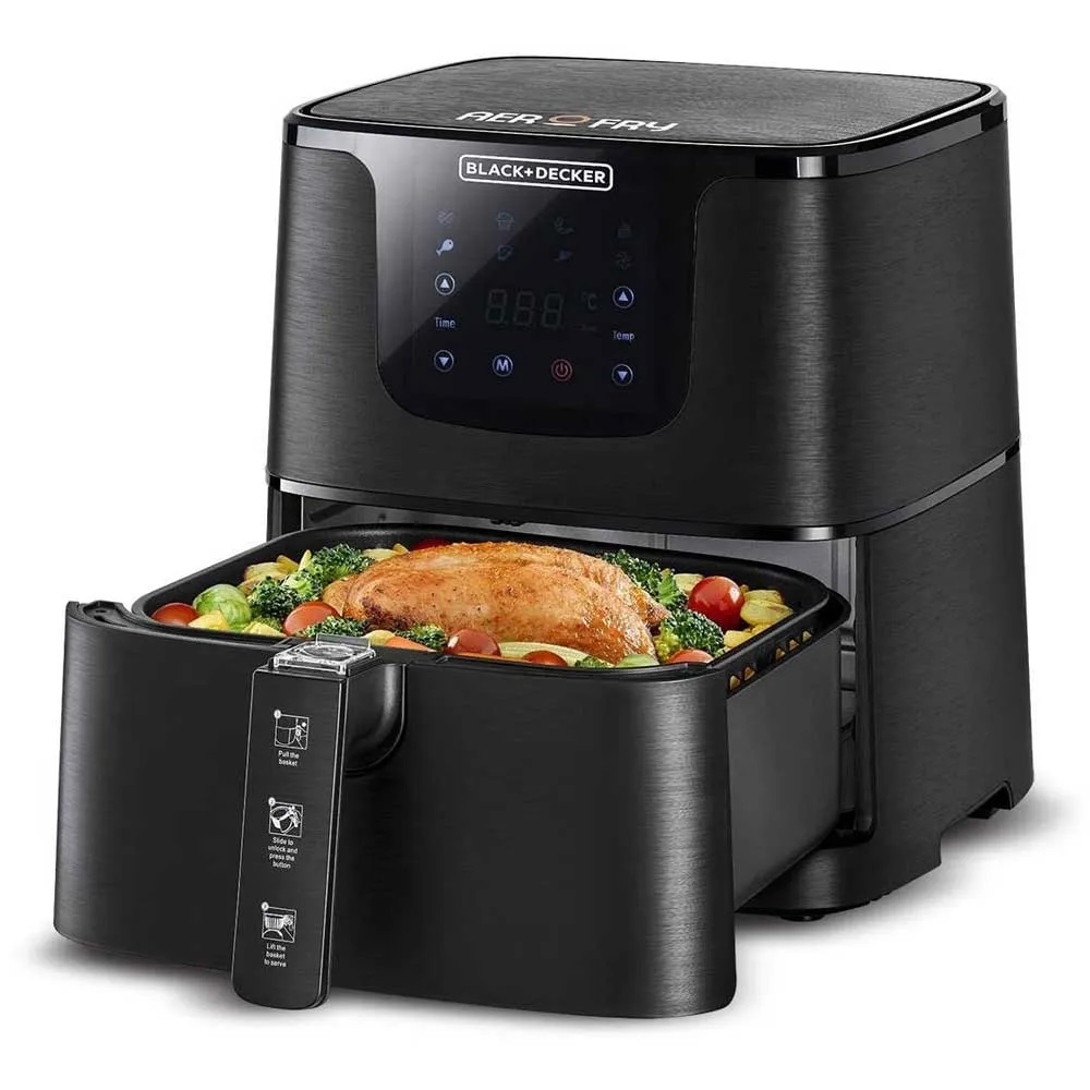 BLACK+DECKER AF700-B5 XL Digital Air Fryer 1700 W 5.8L_ Black