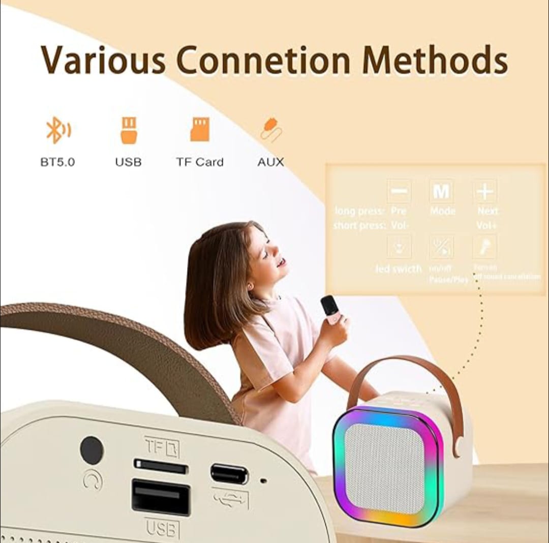 Bluetooth Speaker Microphone Karaoke