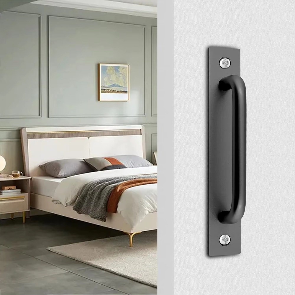 1/2Pcs Durable 5.8-inch Sliding Barn Door Pulls Easy Installation Aluminium Alloy Sliding Door Handle Hardware Handle